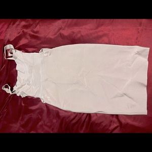 Brand new gray bondage dress cross cross open back